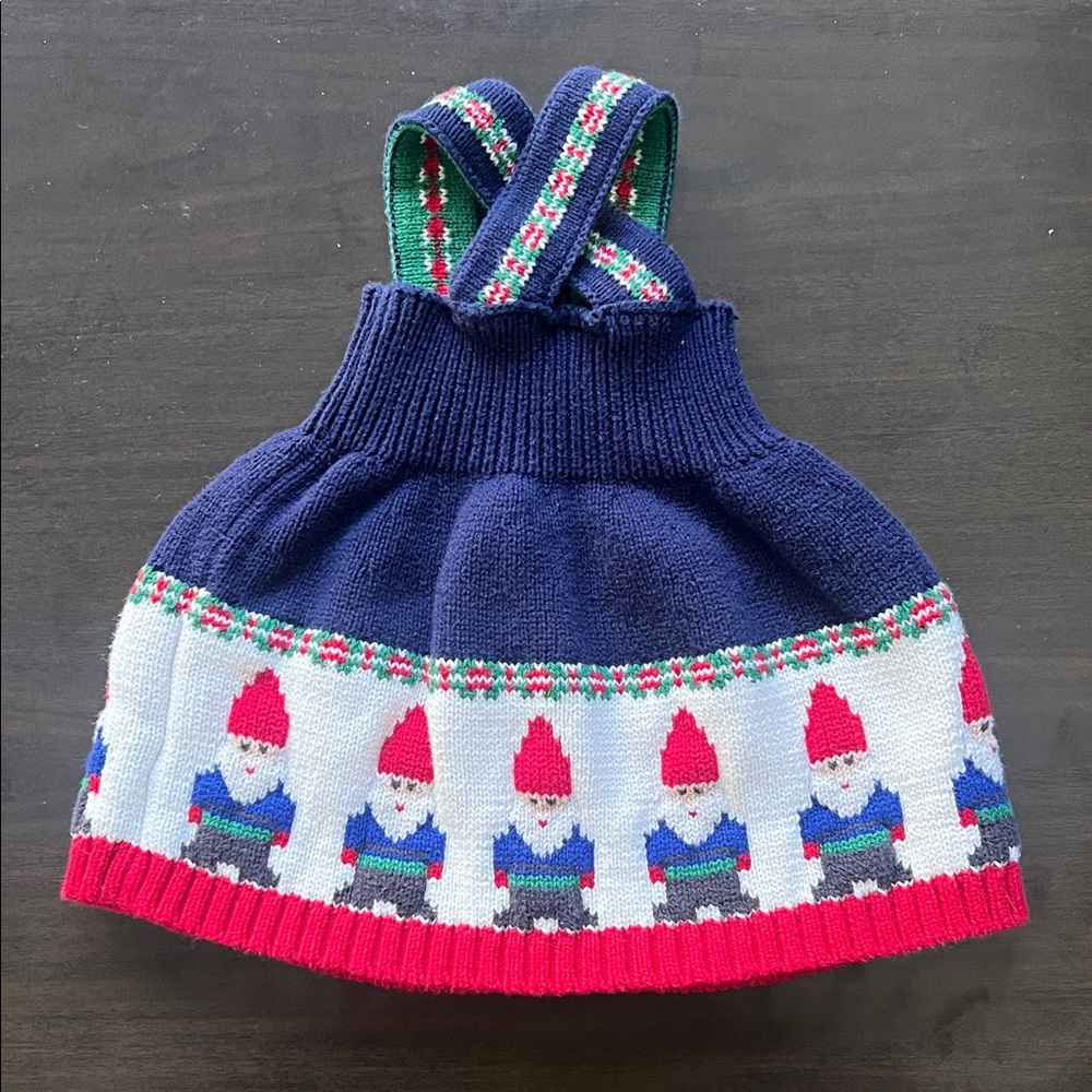 🎄 Hanna Andersson Baby Knit Gnome Dress – Size 50cm (0–3 mo) 🎄 - Picture 4 of 7